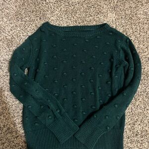 Little Sleepies Dark Green Textured Sweater